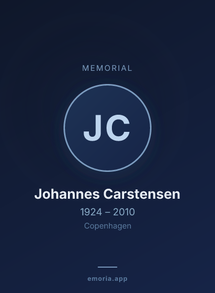 Memorial portrait of Johannes Carstensen