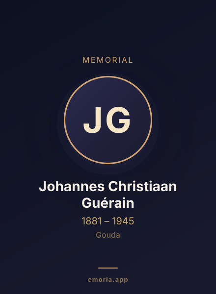 Memorial portrait of Johannes Christiaan Guérain