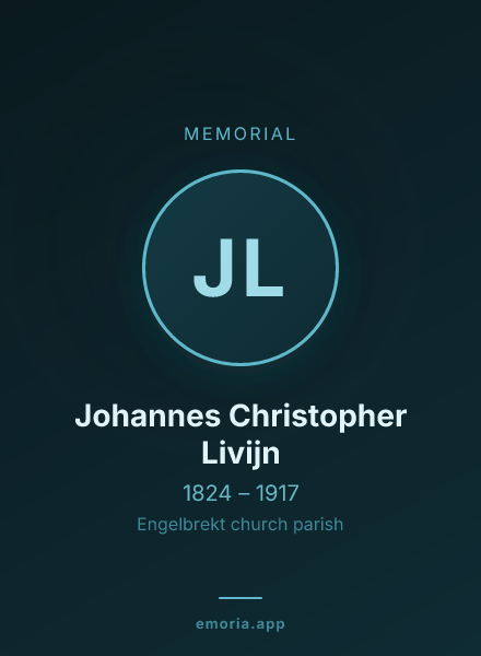 Memorial portrait of Johannes Christopher Livijn