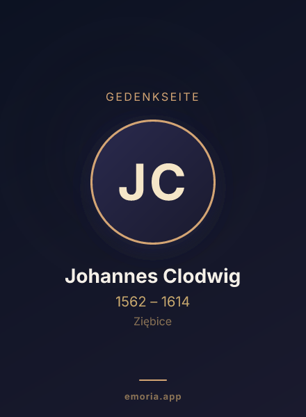 Gedenkportrait von Johannes Clodwig