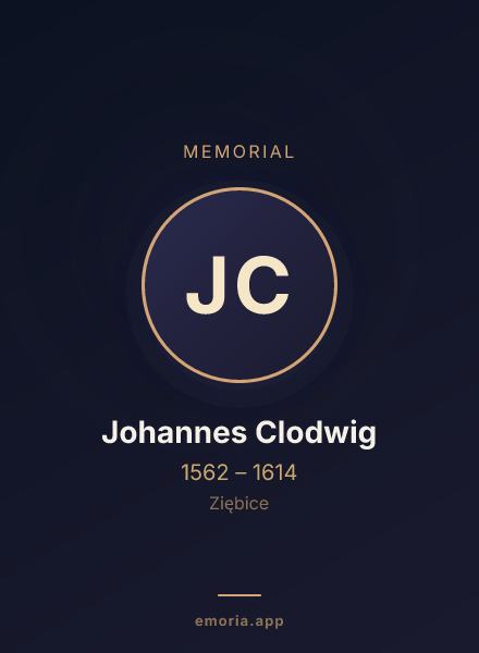 Memorial portrait of Johannes Clodwig