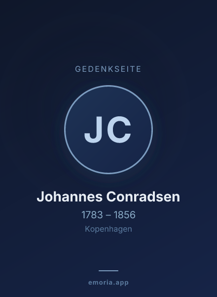 Gedenkportrait von Johannes Conradsen