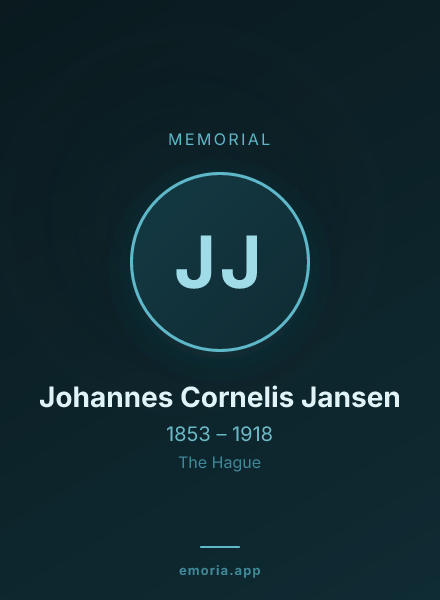 Memorial portrait of Johannes Cornelis Jansen