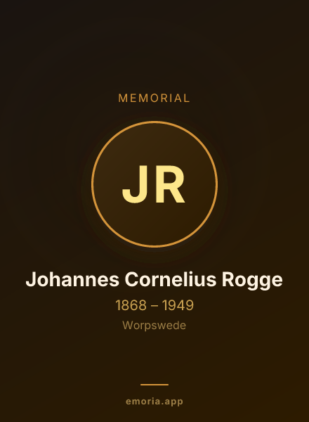 Memorial portrait of Johannes Cornelius Rogge