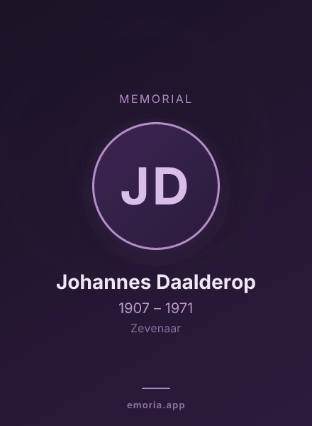 Memorial portrait of Johannes Daalderop