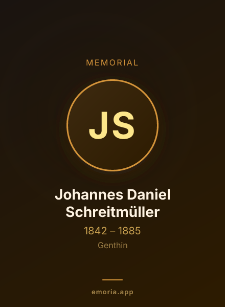 Memorial portrait of Johannes Daniel Schreitmüller
