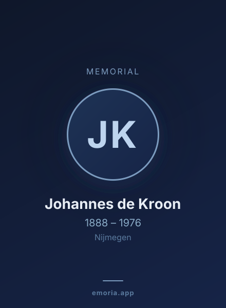 Memorial portrait of Johannes de Kroon