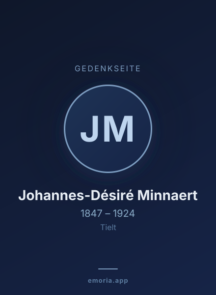 Gedenkportrait von Johannes-Désiré Minnaert