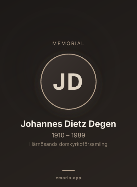 Memorial portrait of Johannes Dietz Degen