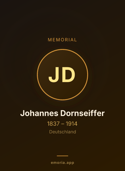 Memorial portrait of Johannes Dornseiffer