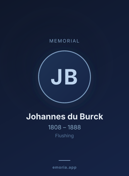 Memorial portrait of Johannes du Burck
