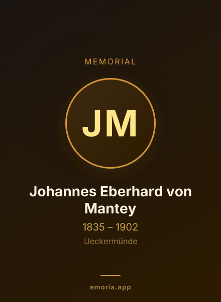 Memorial portrait of Johannes Eberhard von Mantey