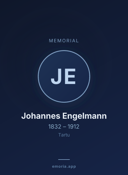 Memorial portrait of Johannes Engelmann