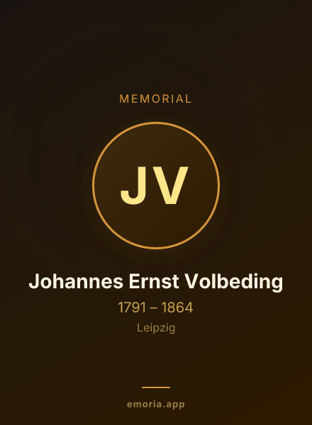 Memorial portrait of Johannes Ernst Volbeding