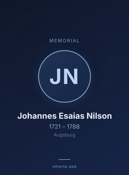 Memorial portrait of Johannes Esaias Nilson