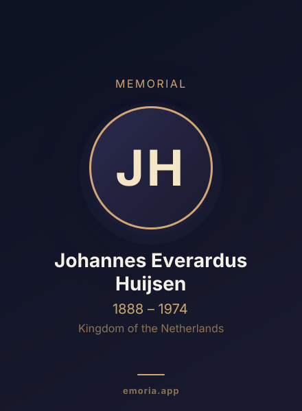 Memorial portrait of Johannes Everardus Huijsen