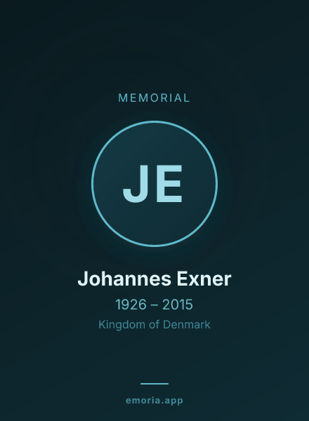 Memorial portrait of Johannes Exner