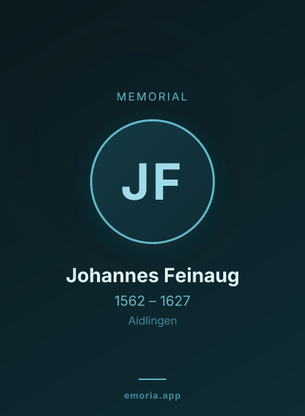 Memorial portrait of Johannes Feinaug
