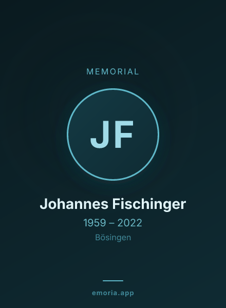 Memorial portrait of Johannes Fischinger