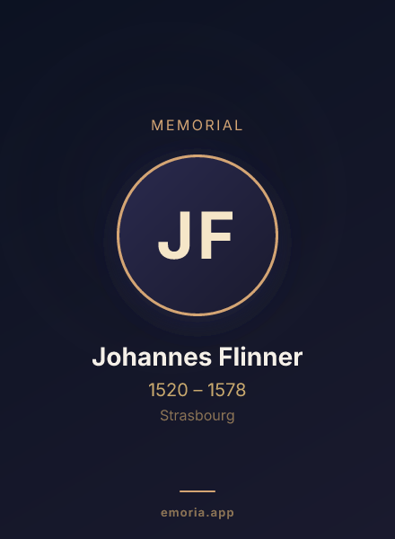 Memorial portrait of Johannes Flinner