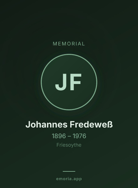 Memorial portrait of Johannes Fredeweß