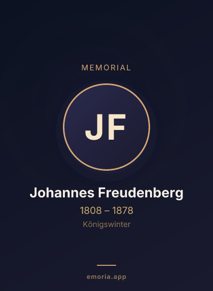 Memorial portrait of Johannes Freudenberg