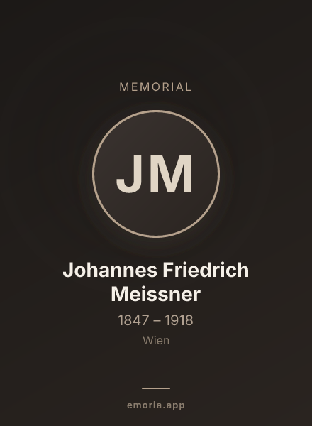Memorial portrait of Johannes Friedrich Meissner