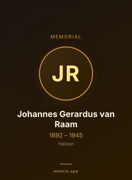 Memorial portrait of Johannes Gerardus van Raam