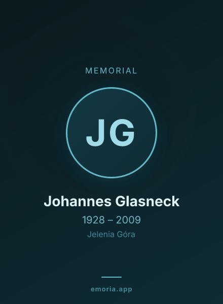 Memorial portrait of Johannes Glasneck