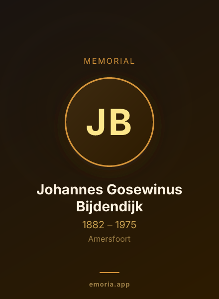Memorial portrait of Johannes Gosewinus Bijdendijk