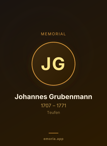 Memorial portrait of Johannes Grubenmann