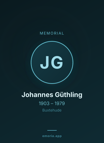 Memorial portrait of Johannes Güthling
