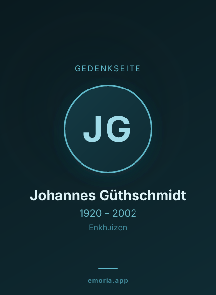 Gedenkportrait von Johannes Güthschmidt