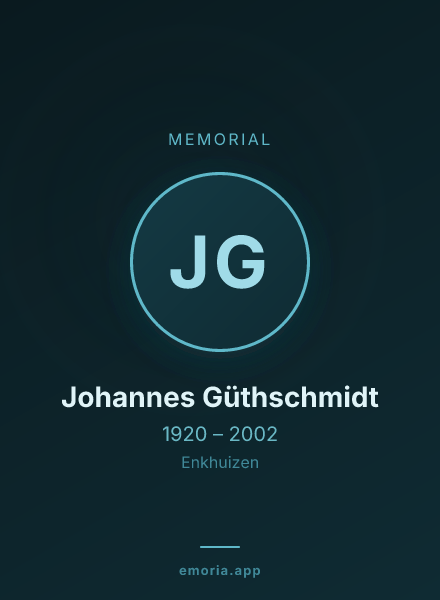 Memorial portrait of Johannes Güthschmidt
