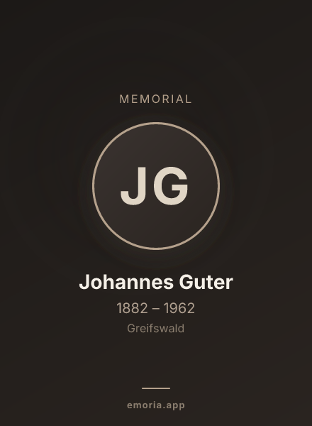 Memorial portrait of Johannes Guter