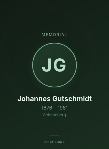 Memorial portrait of Johannes Gutschmidt