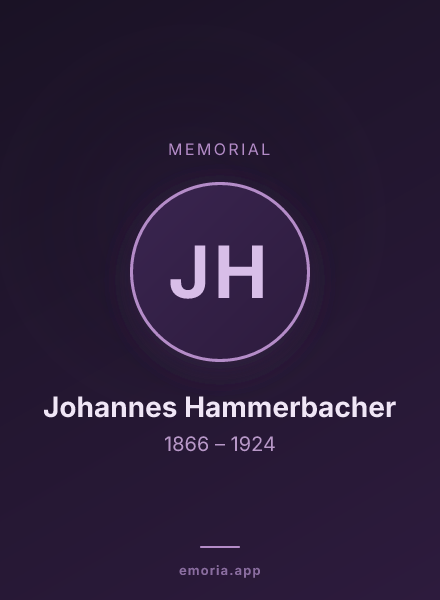 Memorial portrait of Johannes Hammerbacher