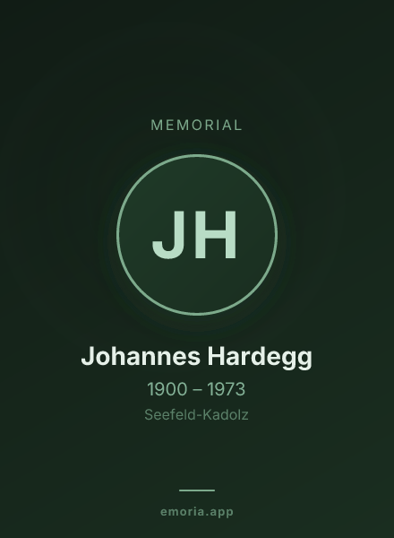 Memorial portrait of Johannes Hardegg