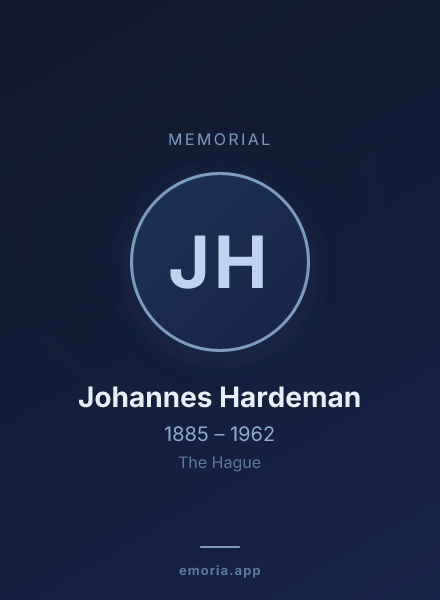 Memorial portrait of Johannes Hardeman