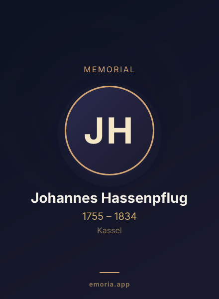 Memorial portrait of Johannes Hassenpflug