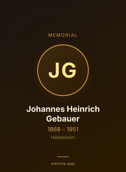 Memorial portrait of Johannes Heinrich Gebauer