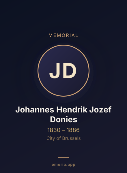 Memorial portrait of Johannes Hendrik Jozef Donies