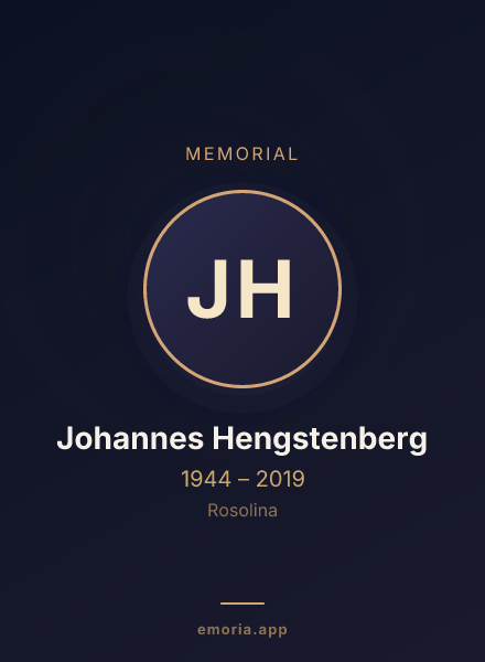 Memorial portrait of Johannes Hengstenberg
