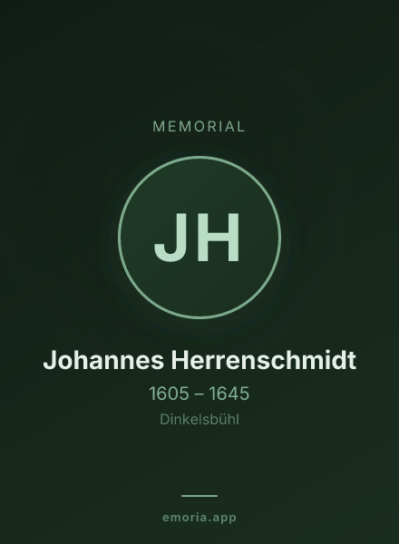 Memorial portrait of Johannes Herrenschmidt