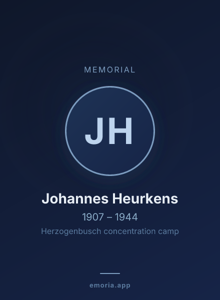 Memorial portrait of Johannes Heurkens