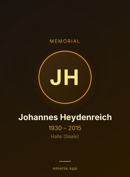 Memorial portrait of Johannes Heydenreich