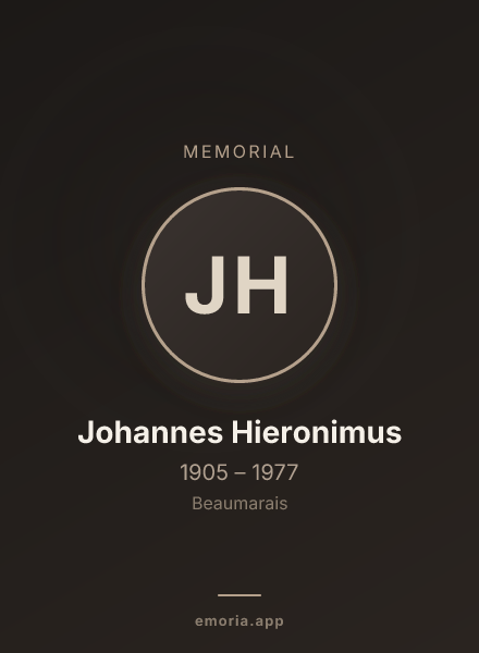 Memorial portrait of Johannes Hieronimus