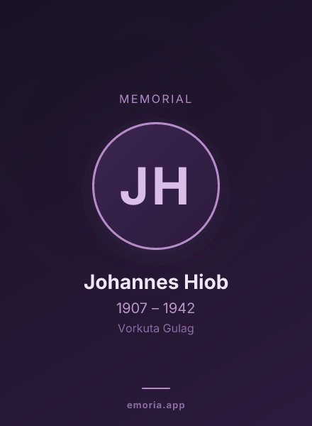 Memorial portrait of Johannes Hiob
