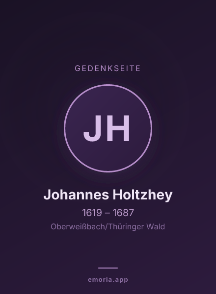 Gedenkportrait von Johannes Holtzhey