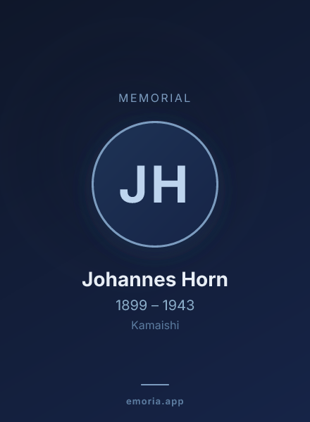 Memorial portrait of Johannes Horn